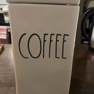 Rae Dunn Cream Coffee Canister